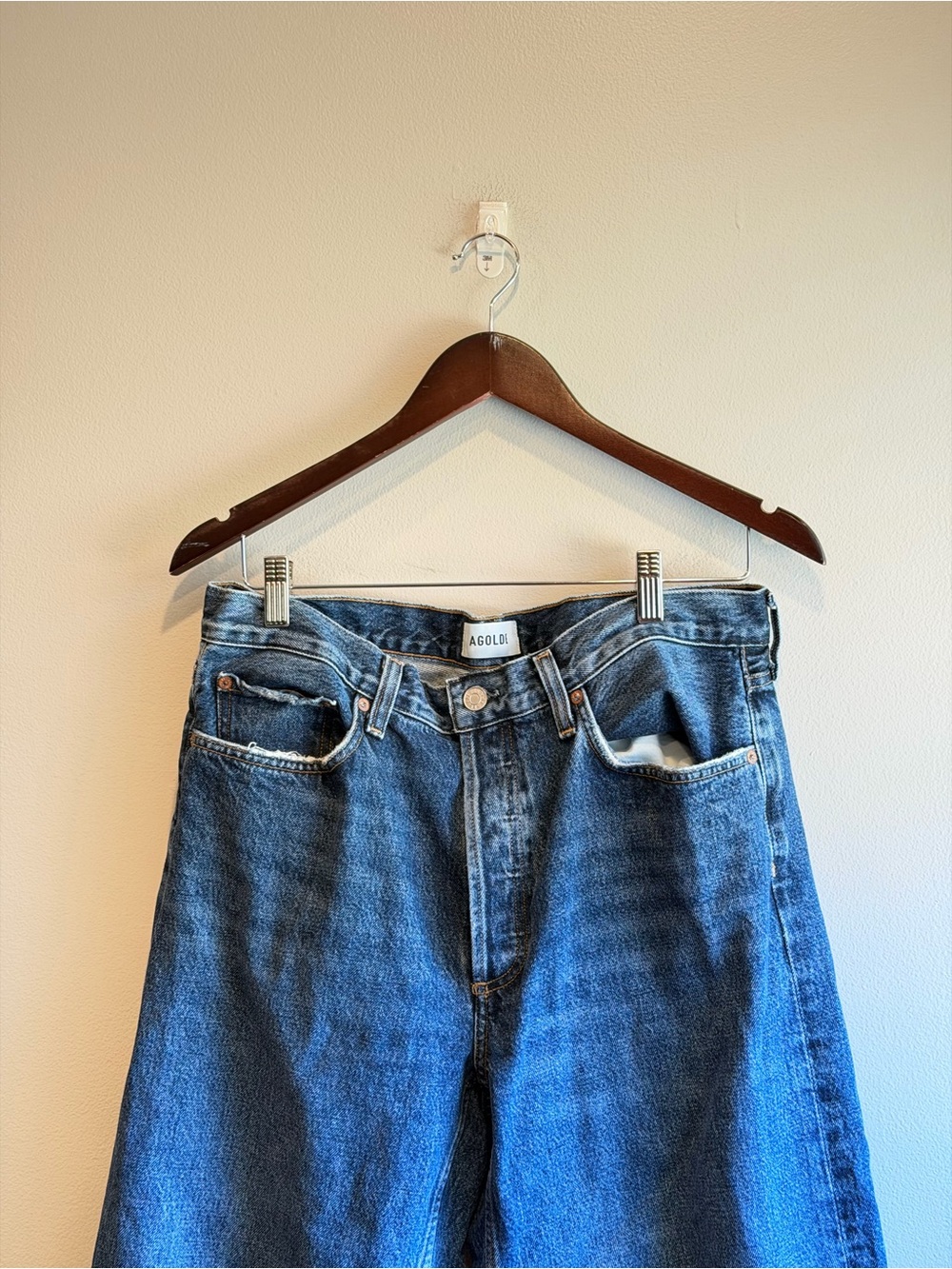 Agolde Relaxed Blue Denim Jeans
